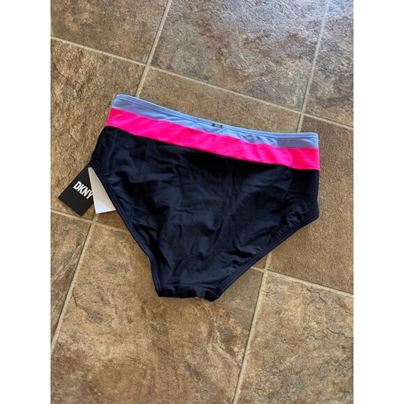 Dkny Colorblocked High Waist Bikini Bottoms Size Large - Picture 5 of 8